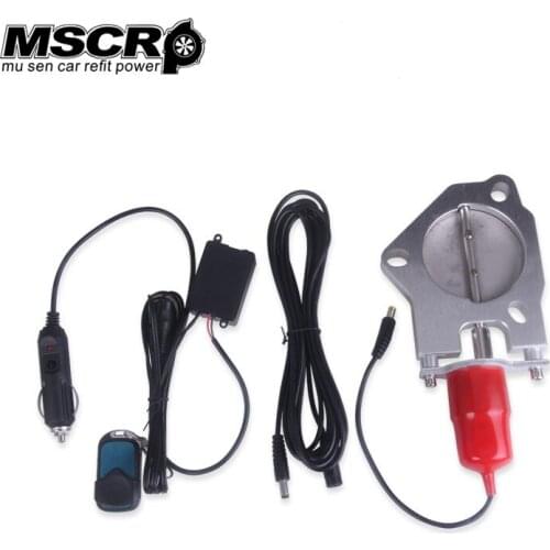 New 2.25"/2.5"/3" inch Electric Stainless Exhaust Cutout with Remote control With Be cut Pipe Exhaust Cut out Kit