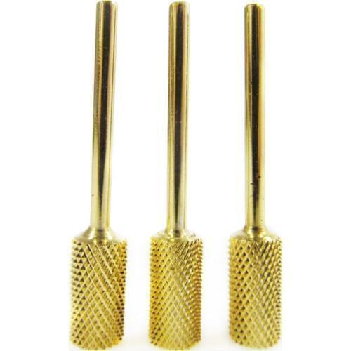 Golden Alloy Nail Drill Bit Electric Manicure Cutter Machine Rotate Remove Head Accessories Nail Art Tools Accessories