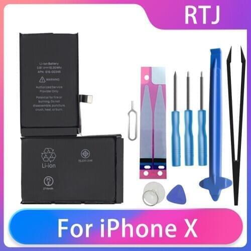 Runtianjin Replacement Cell Phone Batteries For iPhone X iPhone 10 2716mAh High Capacity Battery Free Tools AKKU