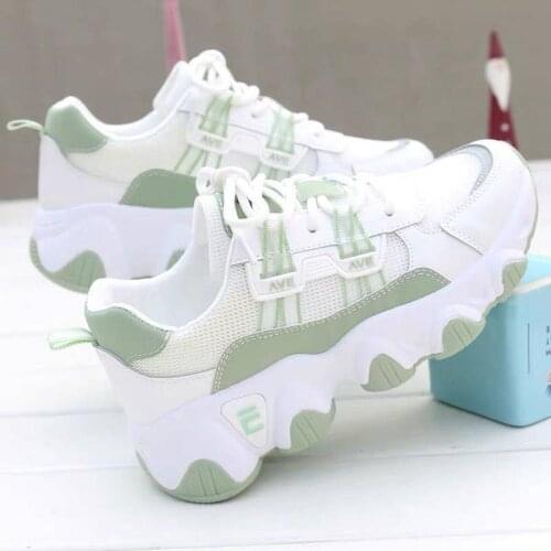 Women Sport Shoes 2021 New Fashion Platform Sneakers Women Platform Casual Mesh Vulcanize Shoes Zapatillas Mujer Size 35-40