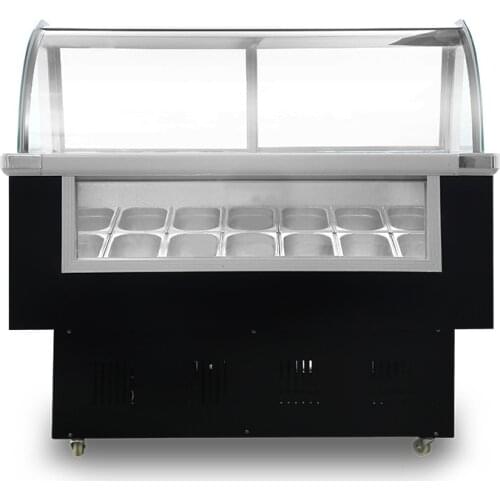 Hard ice cream display freezer/popsicle freezer showcase/gelato display freezer free shipping CFR by sea