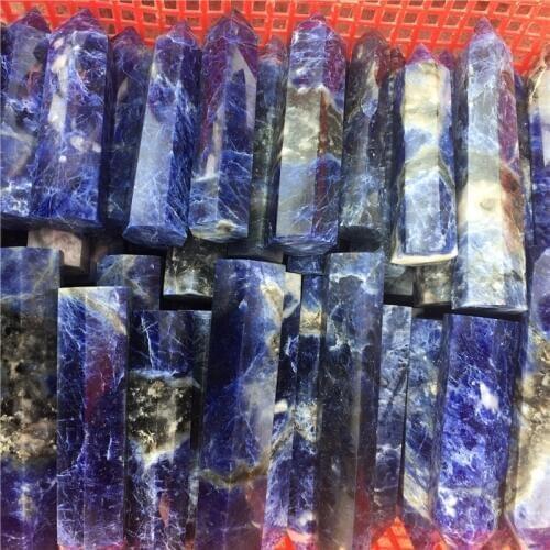 1Kg big size natural blue-veins stone wand point healing crystals mineral gemstone obelisk tower for home decoration wholesale