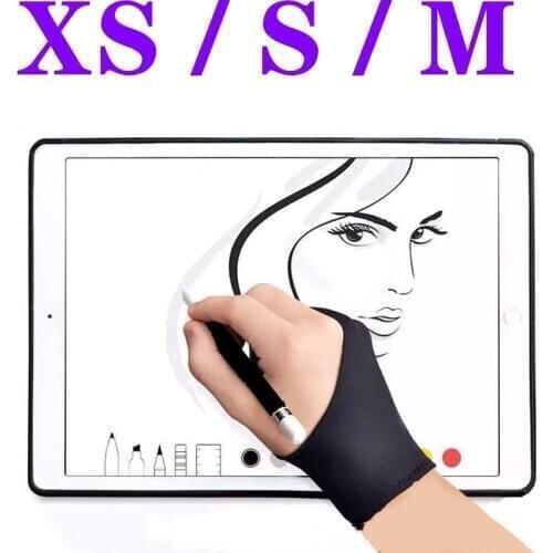 1 fingers Tablet Screen Touch Glove for ipad Screen board Right Left Hand Anti-fouling Glove for Drawing Graffiti Sketch Writing