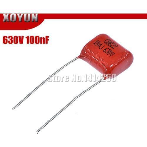 10PCS 630V104J Pitch 15mm 0.1UF 100nf 630V 104 CBB Polypropylene film capacitor