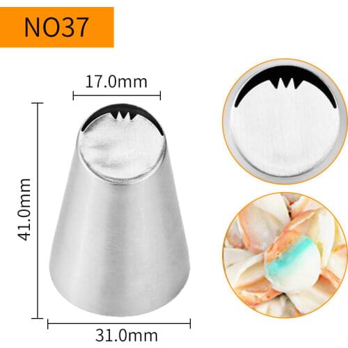 30pcs/lot)Free Shipping New Stainless Steel Cake Decorating Russian Flower Nozzle #NO37