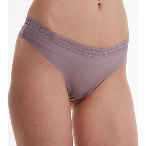 3Pcs Sexy Womens Panties New Seamless Underwear Ice Silk Low Waist Hollow String Thong Briefs Comfort Sport Underpants Thong