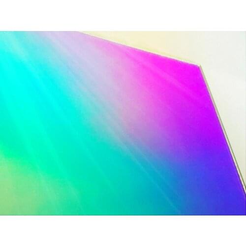 6.0mm Acrylic (PMMA) Iridescent/Radiant Sheets, Size Optional, Two Sides Rainbow-Like