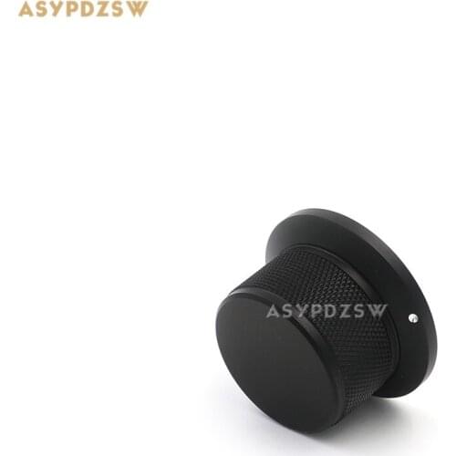1 PCS Black Knurled 44*34*25 Aluminum Power amplifier Volume knob Potentiometer knob
