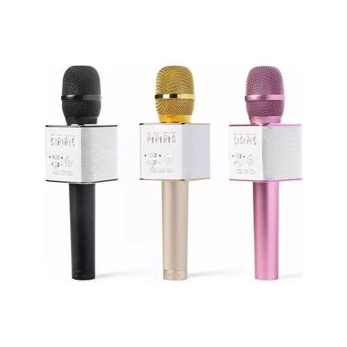 Wireless Karaoke Microphone Bluetooth-compatible Speaker Track Surround Sound Voice Q7