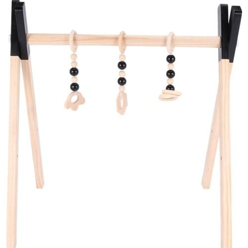 Wooden Environmental Protection Baby Fitness Frame Childrens Educational Toys Photography Decoration Props