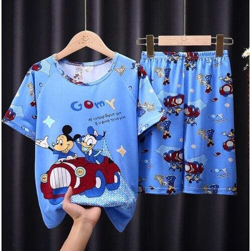 Disney Mickey Mouse Baby Girl Clothes Sets Girl Tees Tops Pants Cartoon Princess 2Pcs Children Outfits Kids pajamas
