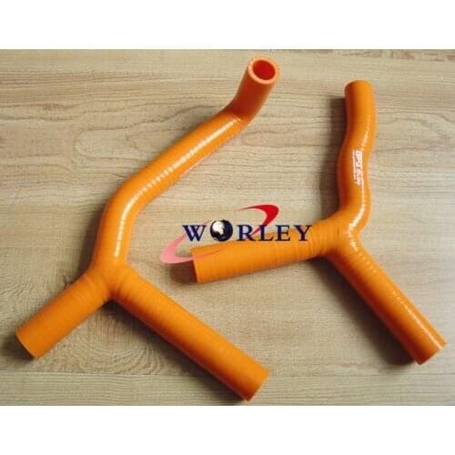 For silicone radiator hose Y kit KTM 85 SX 85SX 2003-2008 03 04 05 06 07 08 ORANGE