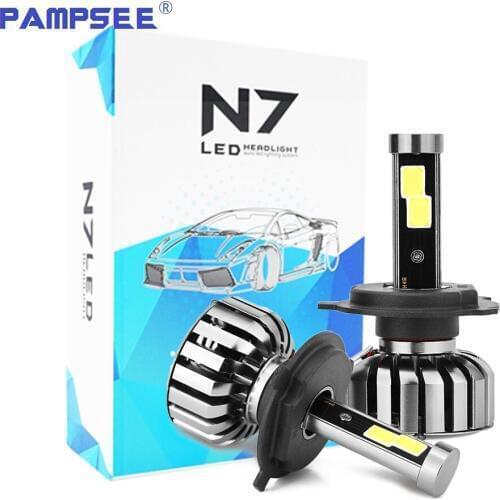 Shipping by DHL N7 H4 H7 H13 H11 H1 9005 9006 H3 9004 9007 COB LED Headlight 80W 8000LM Car LED Headlights Bulb Fog Light 6500K