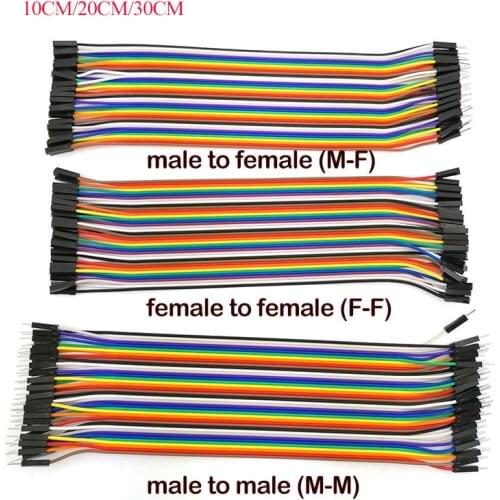 10CM/20CM/30CM Jumper Wire Male to Male, Female to Female Pin, Male to Female 40PIN Jumper Breadboard Cable for DIY KIT U27