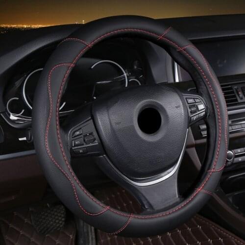 ZHOUSHENGLEE Microfiber Leather Car Steering Wheel Cover For Hondas Civics CRV BRV Fit Jazz Accords City Freed Mobilio Stream