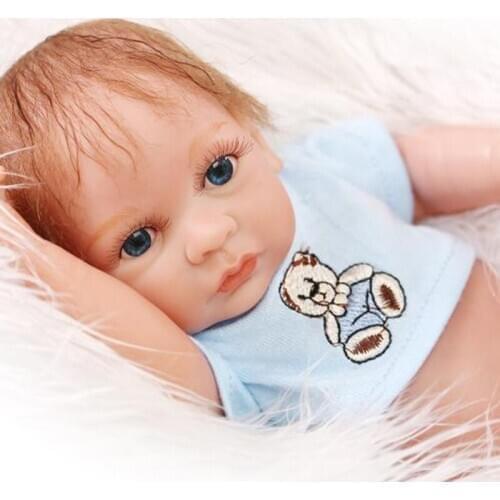 NPK 10 inch Flexible doll lovely baby full body silicone soft real touch bebe reborn boy dolls gift can bathe