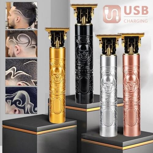 T Bald Head Hair Clipper Trimmer For Men Rechargeable Mower T-Outliner Barber Shaving Machine Vintage Haircut Cutter Cordless