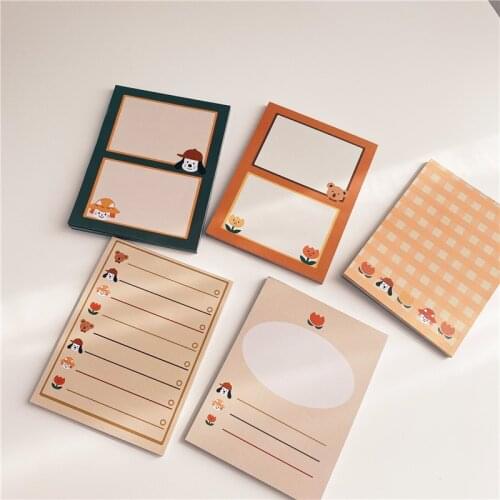 Korean Ins Cartoon Cute Dialog Box Memo Pad 50 Sheets Long Style Note Paper To Do List Creative Message Paper kawaii Stationery