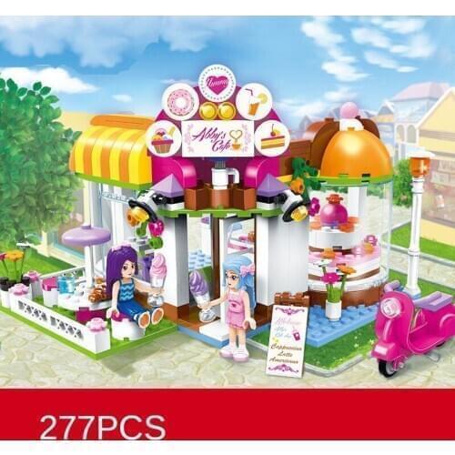 Puzzle assembled toy villa building blocks girls birthday gifts educational girl toys bricks Figures Accessory Model