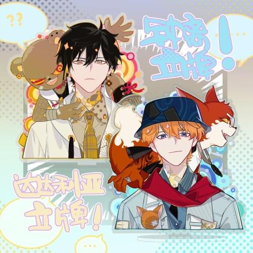 Tartaglia Genshin Game Impact Cosplay DIY Accessories Anime Zhong Li Acrylic Stand Badge Pendant Set Project Keychain Statue Toy