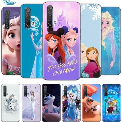 Transparent Cover Frozen Elsa Anna For OPPO AX7 A1K A93 A92 A73 A72 A53S A52 A32 A31 A9 A11 A7 A5 2020 Phone Case