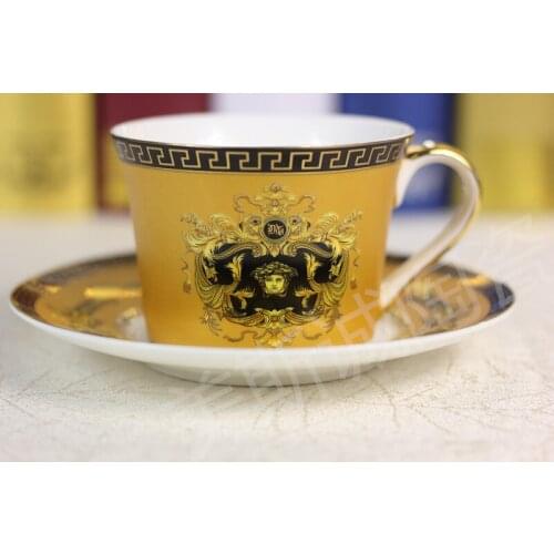 Factory Direct: European coffee cup and saucer coffee cup coffee cup coffee cup golden suit