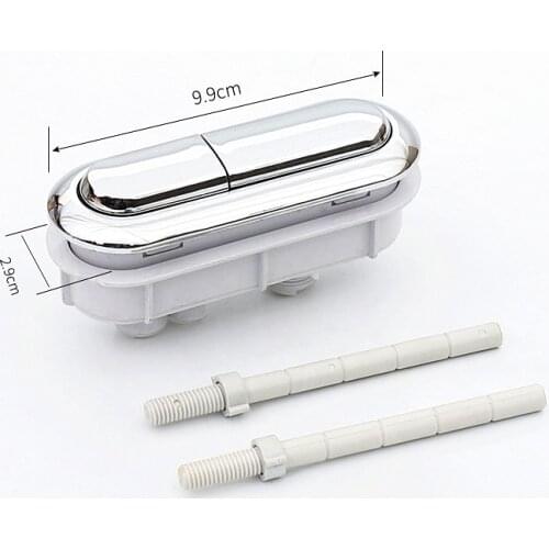 Toilet water tank double key FLush push button 9.9X2.9cm ABS Plastic Toilet push button switch FLush accessories,FL21009