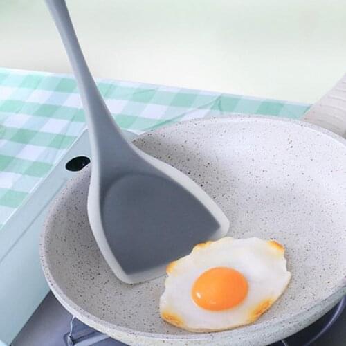 Silicone Nonstick Spatula Shovel Thickened Flexible Protecting Pan Heat Resistant Spatula for Cooking Utensil Kitchen Accessory