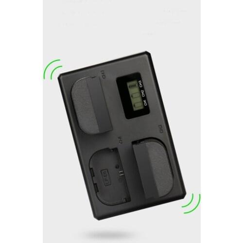USB Type-C Triple Charger For Canon LP-E6N Battery R5 R6 5D4 5D3 7D 70D 60D 6D2 5DRS 5D4 6D 7D2 80D Camera