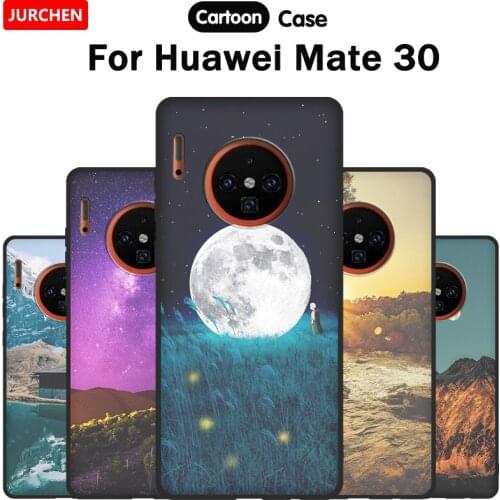 URCHEN Phone Case For Huawei Mate 30 Cover Case Original Cartoon Soft Silicone Cute Tpu Back Cover For Huawei Mate 30 2019 Case