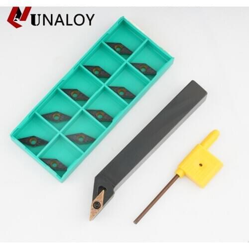 UNALOY 10 piece High Quality Carbide Insert Use External Turning Svjbr 1010 svjbr1212h11 svjbr1616h11 Lathe Tool VBMT110304 08