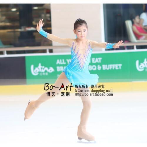 Custom Adult Ice Skating Dresses Graceful New Brand Figure Skating Dresses For Competition A4153