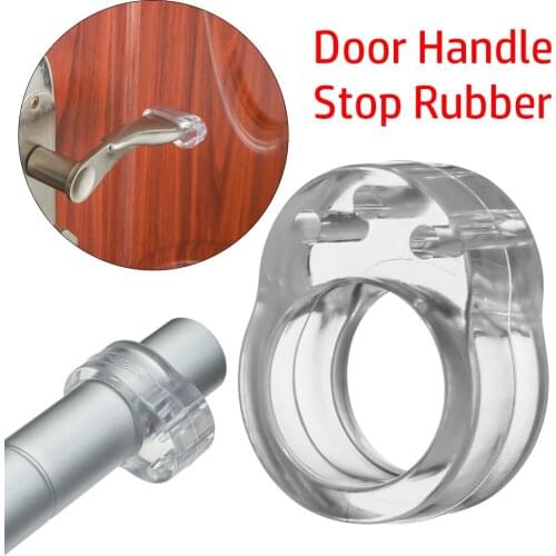 1/4Pcs Transparent Door Stopper Silica Gel Door Handle Buffer Baby Safety Children Shockproof Pad Furniture Protection PVC Tool