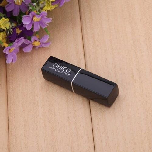 1 Pcs Lipstick Shape Hair Dye Pen Disposable Covering White Hair with Natural Plant Extracts EF