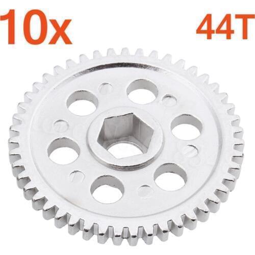 10pcs /Lot HSP 02040 Steel Metal 44T Spur Gear Upgrade Parts Fit 2 speed RC Car For Sonic Redcat Lightning STR 1/10 On Road