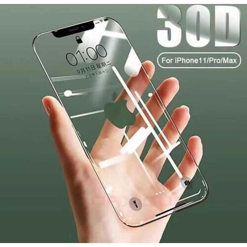 2pcs/lot 30D 9H Full Coverage Tempered Glass For IPhone11/11PRO/11PRO MAX Screen Protector Film For IPhone X/XS/Max/XR