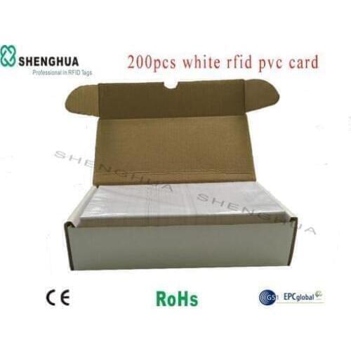 200pcs/lot 13.56MHz Windshield Sticker PVC Card NFC White Card 144 Bytes Printable For RFID Auto Security System Car Parking