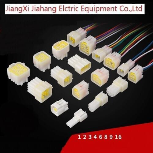 Free shipping 200sets 1P 2P 3P 4P 6P 8P 9P 16P AMP Car Electrical Wire Connectors for VW,BMW,Audi,Toyota,NISSAN