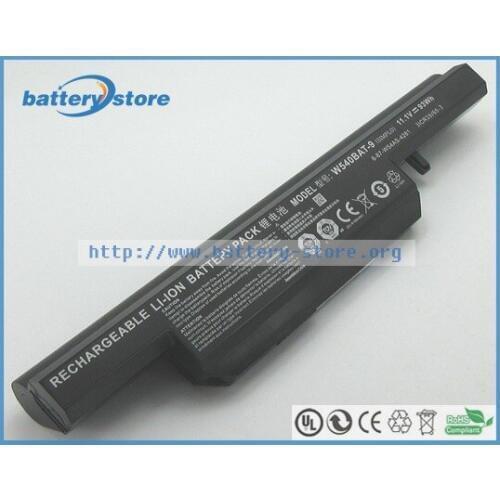 Free ship 11.1V, 93W Genuine battery 6-87-W540S-4271 , W540BAT-6 , 6-87-W540S-4W41 for CLEVO W155EU , W550SU , W540EU , W550EU