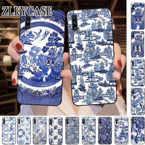 Blue-willow-china Phone Accessories Case For Samsung Galaxy A50 A10 A20 A20E A20S A30S A40 A51 A70 A30 A6 A7 A8 case Cover