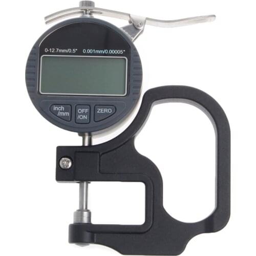 Digital Micrometer 0.001 12.7mm Electronic Thickness Gauge Depth LCD Measurement