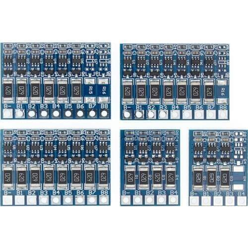 5S 21V 4.2V Balance Function Protection Board 68mA 5S Li-ion Lipo Battery Lithium 18650 Batteries Balanced 3S 4S 5S 6S 7S 8S