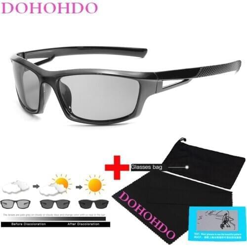 DOHOHDO 2021 photochromatic Cycling Glasses Road Bike Sunglasses Women Outdoor Goggle Sport Bicycle Eyewear Accessories Oculos