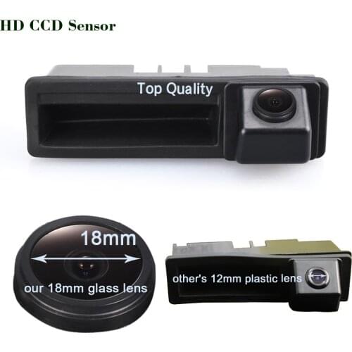HD 1280*720 Pixels 1000TV line car rear view back up trunk handle reverse parking camera for Audi A6L Q7 A3 A4 A6 A8 A5 S4 S6 S3