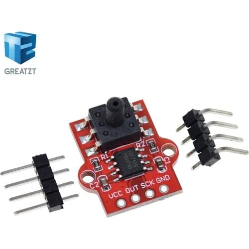 DC 3.3V 5V 0-40KPa Pressure Sensor Module Connect 2.5mm Soft Tube Digital Liquid Water Level Controller Board For Arduino