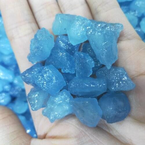 Natural aquamarine raw gemstones brand jewelry original stones blue gem top mineral crystal Reiki healing quartz crystal specime