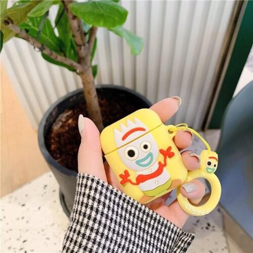 New Toy Story Front Fork Airpods1.2 Wireless Headset Protective Cover Silicone Soft Anti-Fall Protective Cover Gift