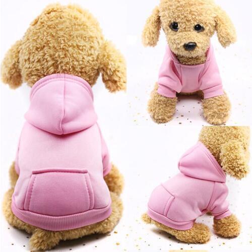 Autumn/Winter Warm Dog Hoodies Soft Cotton Pet Dog Clothes For Small Dogs Chihuahua Pug Coat Jackets Puppy Cat Clothing Outfits