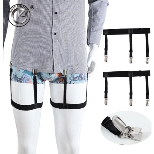 Mens Shirt Stays Garters Sports Business Suspenders Braces For Shirts Gentleman Leg Elastic Men Shirt Suspenders