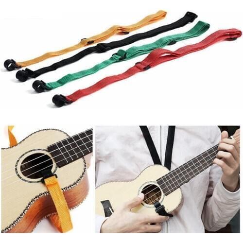 Adjustable Sling Durable Weaving Nylon Cloth Length 43-83cm Ukulele Strap with Hook For All Size Ukelele 4 color options